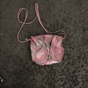 Carlos Falchi Purple Crossbody Bag